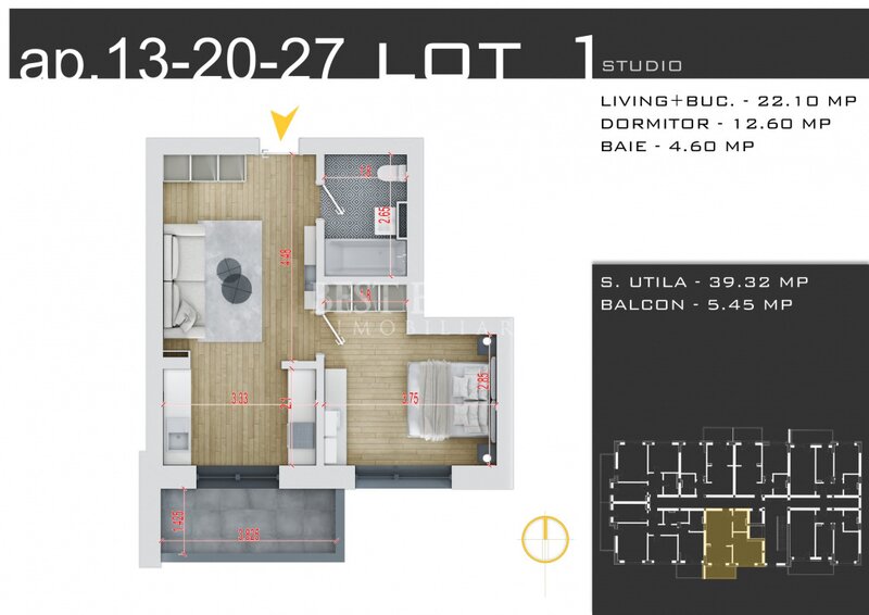 Titan, 2 camere ideal investitie, incalzire in pardoseala, credit ipotecar 15%